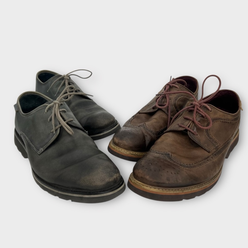 PIKOLINOS Men's Leather‎ Oxfords Gray & Brown Two Pair Men’s Euro 44 US 10